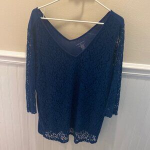 Lane Bryant lace t shirt